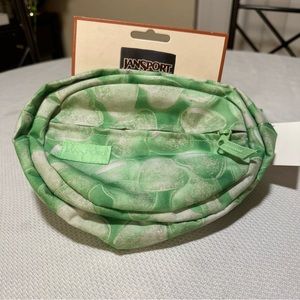JanSport Fifth Avenue Hip Fanny Pack Candy Hearts Green NEW